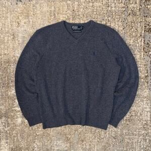 Polo Ralph Lauren Vintage 90s 100% Lambs Wool Sweater Size Mens Large